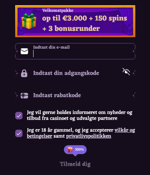 Registrering hos HappyJokers